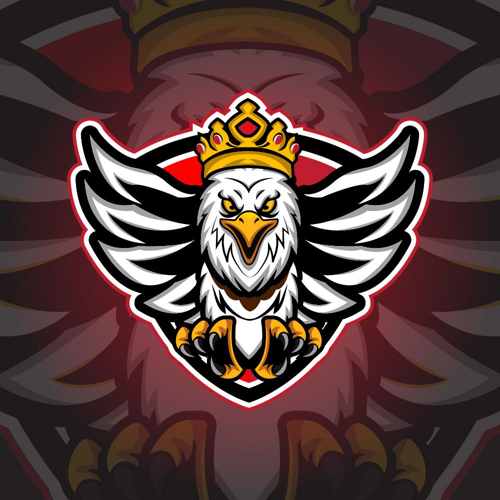 Eagle mascot logo design